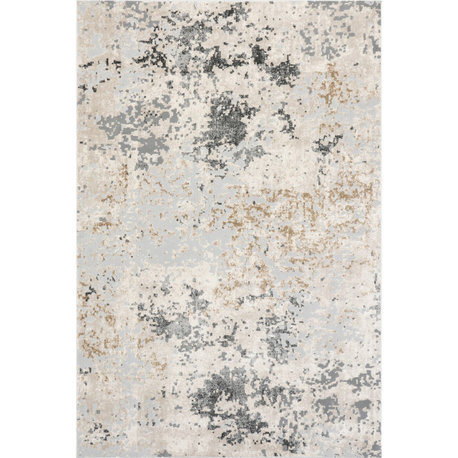 Nuloom Chastin Modern Abstract Area Rug, Beige 6'7"x9'