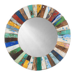 Round Mosaic Mirror - Wall Mirrors