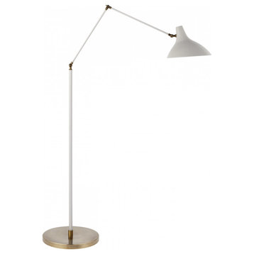 Charlton Floor Lamp, 1-Light, Plaster White, 51"H (ARN 1006WHT 2K2QA)