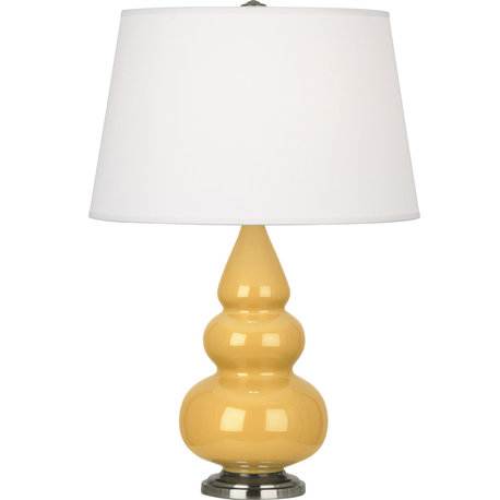 Small Triple Gourd Accent Lamp, Sunset Yellow