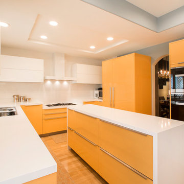Vivid Orange High Glossy Kitchen