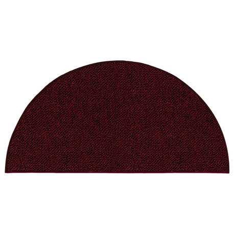 Color World Collection Pet Friendly Outdoor Rugs Burgundy - 20" x 40" Half Round