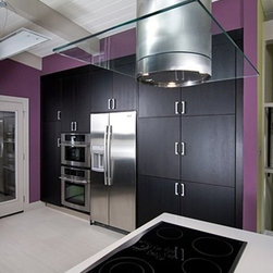Designer Range Hoods - Futuro Futuro "Jupiter Glass" Series - Range Hoods And Vents