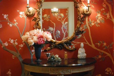 Design ideas for a traditional powder room in San Francisco.