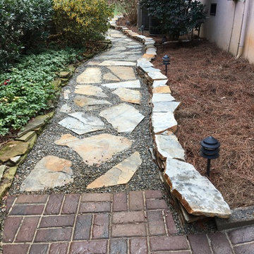 Paver & Flagstone Pathway to Back Yard