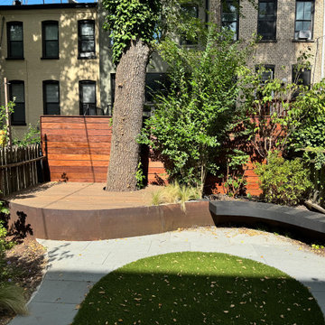 Park Slope curvy garden