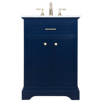 Elegant Decor Americana Bathroom Vanity Blue
