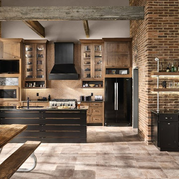 KraftMaid: Rustic Alder Kitchen in Husk