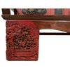 Consigned Antique Chinese Carved Wedding Bench, Love Seat