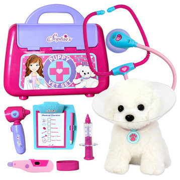 Sophia's 18" Dolls Puppy Dog and Pet Vet Set