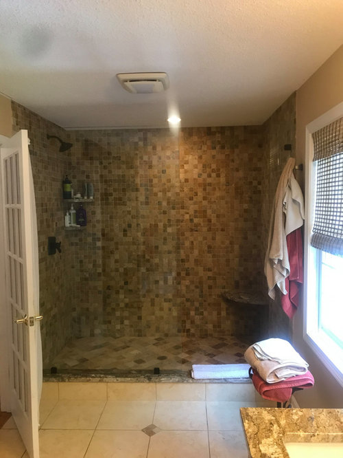 Update Brown Beige Tile Bathrooms, How Do You Cover Old Bathroom Tiles On A Budget