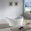 Kube Victorian 67'' Free Standing Bathtub, White
