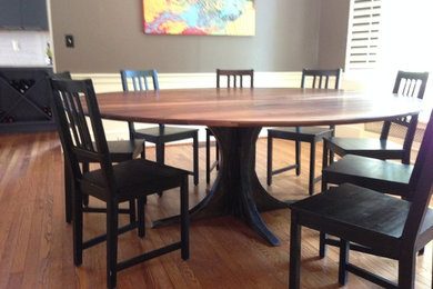 Example of an eclectic dining room design in Other