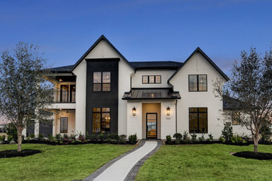 Transitional exterior home photo in Houston