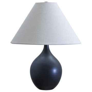 Scatchard 1 Light Table Lamp, Black Matte