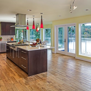 Lake view from kitchen