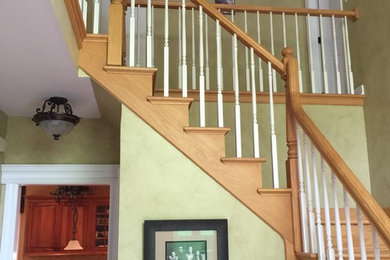 Transforming 2 stair cases and a family room