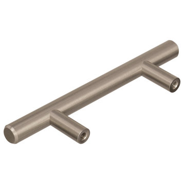 Amerock Bar Pull Collection Cabinet Pull, Sterling Nickel, 3" Center-to-Center