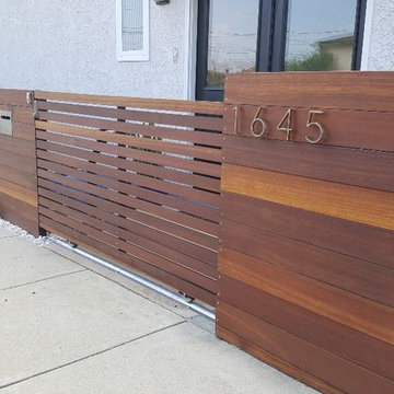 Horizontal Modern wood Fence