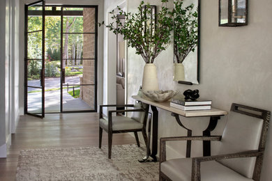 Inspiration for a contemporary entryway remodel in Denver