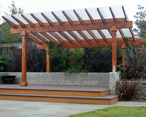 Slanted Pergola Houzz