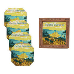 5-Pc. Cali Shore Coaster Set - Coasters