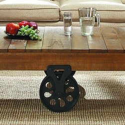 HOMELEGANCE FACTORY INDUSTRIAL RUSTIC BROWN WOOD COFFEE COCKTAIL TABLE - Coffee Tables