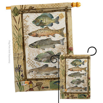 Fishing Adventures Nature Outdoor Flags Set