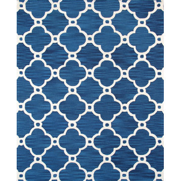 Pasargad Transitiona Collection Hand-Tufted Lamb's Wool Area Rug- 4' 0" X  6' 0"