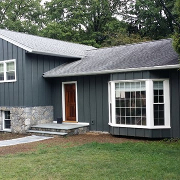 Iron Grey HardiePanel Board and Batten