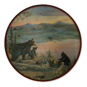 Lazy Susan Birchwood Bears 18 Diameter Rustic Pantry And Cabinet Organizers By Wgi Gallery