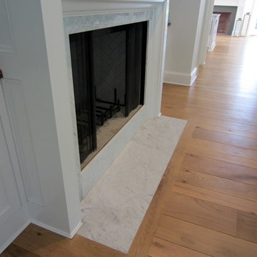 AMAGANSETT: WIDE PLANK CHARACTER WHITE OAK INSTALLED/FINISHED W BONA TRAFFIC HD
