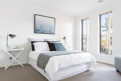 Design ideas for a modern bedroom in Geelong.