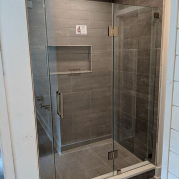 New Glass Shower Door Install Montgomery County PA