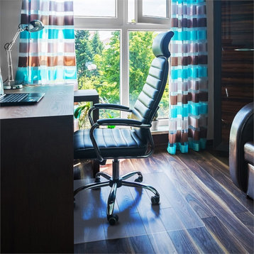 Floortex Valuemat Plus 48x53" Plastic Chair Mat for Hard Floor in Clear