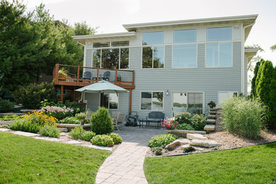 Inspiration for a contemporary patio remodel in Other