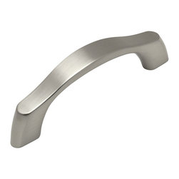 Cosmas - Cosmas 9444-3SN Satin Nickel Cabinet Pull, 3" Hole Centers, Set of 5 - Cabinet And Drawer Handle Pulls