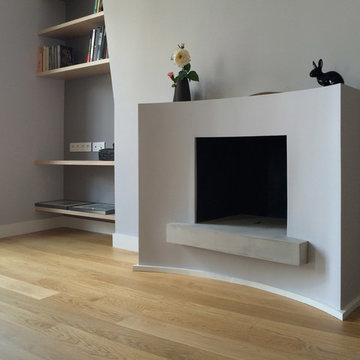 Cheminée design contemporain