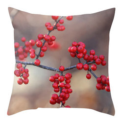 Back to Basics Pillows - Berry Sparkly Pillow Cover, 16x16 - Decorative Pillows