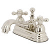Kingston Brass 4" Centerset Bathroom Faucet, Polished Nickel