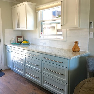 EE windows and custom cabinets, built by Woodman Cabinets Cayucos.