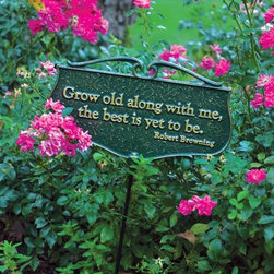 Grow Old Along with Me Garden Stake - Garden Statues And Yard Art