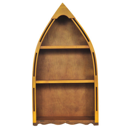 Canoe Book Shelf Small handmade wooden boat