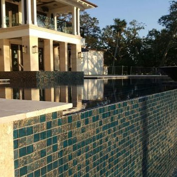 Luxury All Tile Steel Blue Pool & Spa