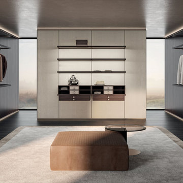 Palo Alto Wall wardrobe system by MisuraEmme