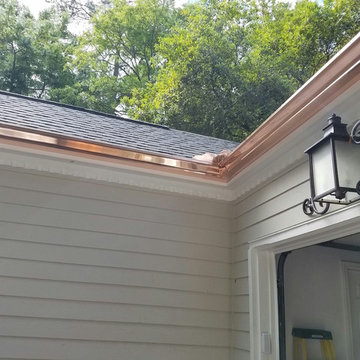 Copper Gutter & Downspouts
