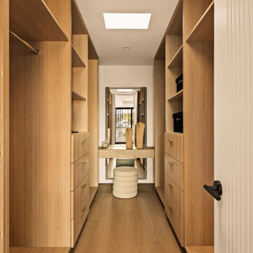 Luxury Walk-In Closet with Premium Aluminum Glass Doors