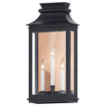 Maxim Lighting - Maxim 40916CLACPBO Savannah Vx 3-Light Outdoor Sconce in Antique Copper - Inspired by classic colonial design, these climate-tough pocket sconces offer traditional charm and stylish finish combinations. Clear glass allows unobstructed light output and visibility into the sconces with candlesticks that stand out in their off-white finish. While the outer frame is made in a textured Black Oxide finish, the interior plate is finished either in a matching finish or contrasting Antique Copper or Verdigris finish. Available as a one, two, or three-light wall sconce, this offering of pocket sconces presents another style of Vivex outdoor products complementing more traditional exteriors.