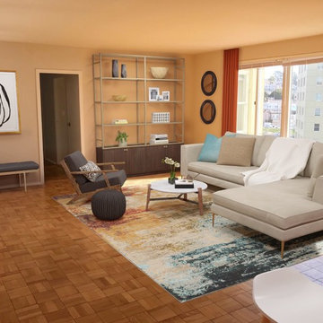 Cleveland Model Suite Living Room Transitional Style