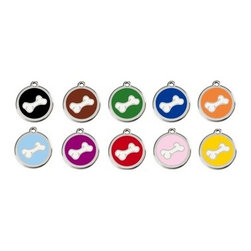 Red Dingo Comic Bone ID Tag - Dog Toys